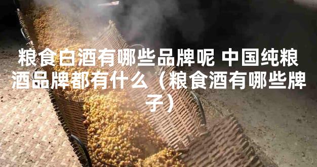 粮食白酒有哪些品牌呢 中国纯粮酒品牌都有什么（粮食酒有哪些牌子）